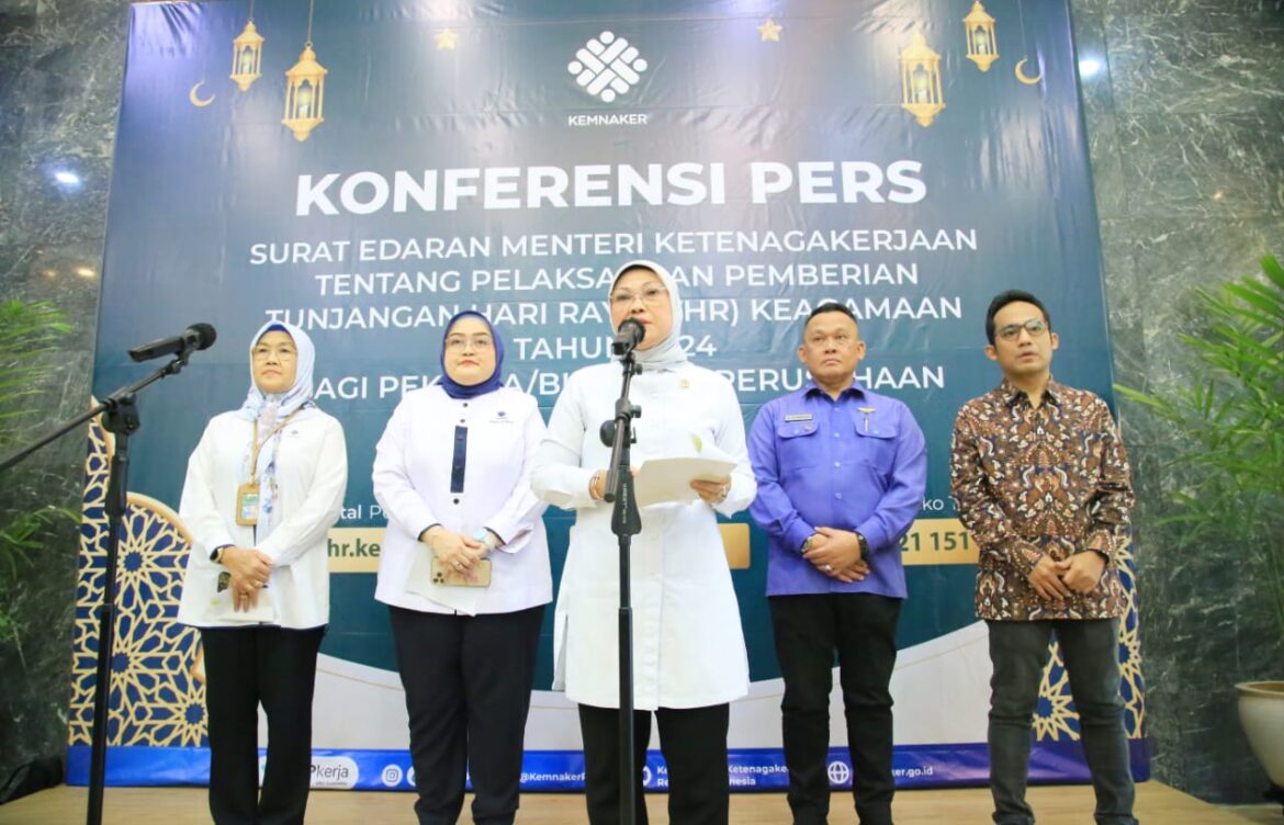 Kemnaker: Pengusaha yang Telat Bayar THR akan Dikenai Denda 5 Persen