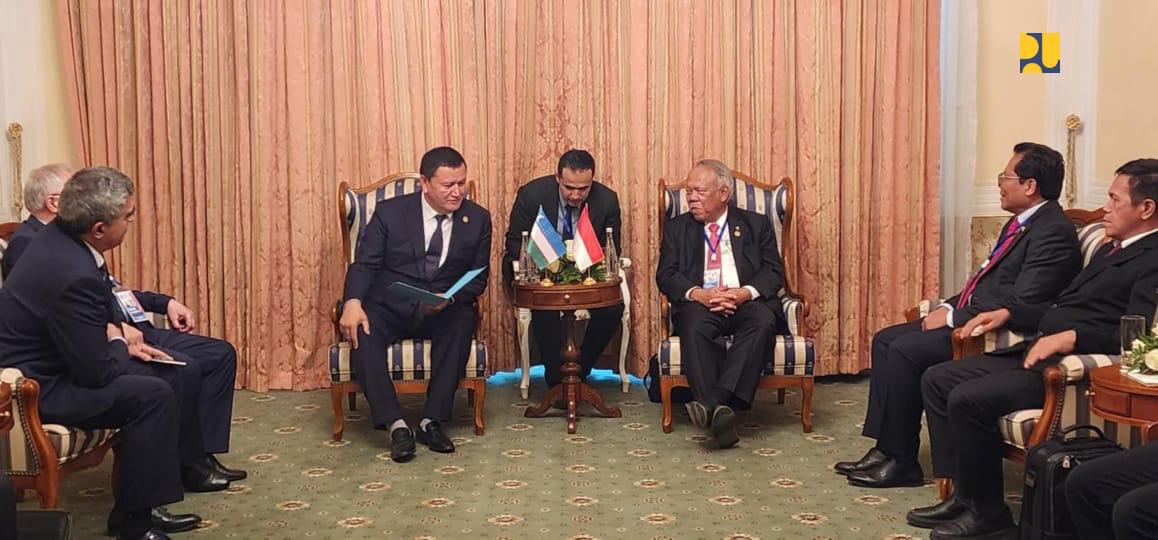 Pertemuan Bilateral dengan Uzbekistan, Menteri Basuki Sampaikan Peluang Kerja Sama Bidang Sumber Daya Air